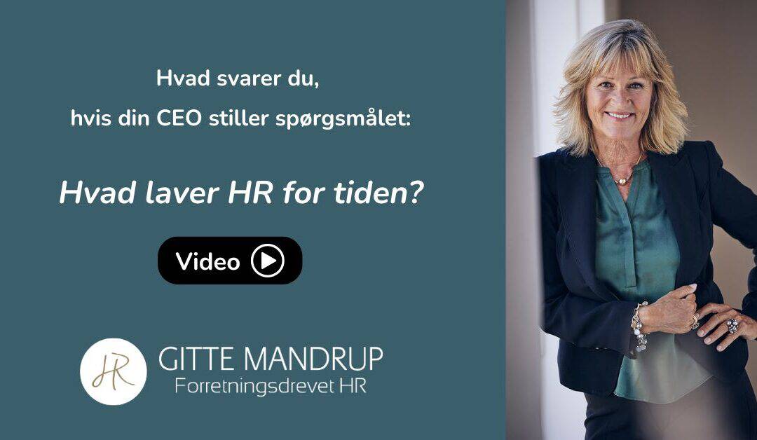 VIDEO: Hvad laver HR? HR’s elevatortale